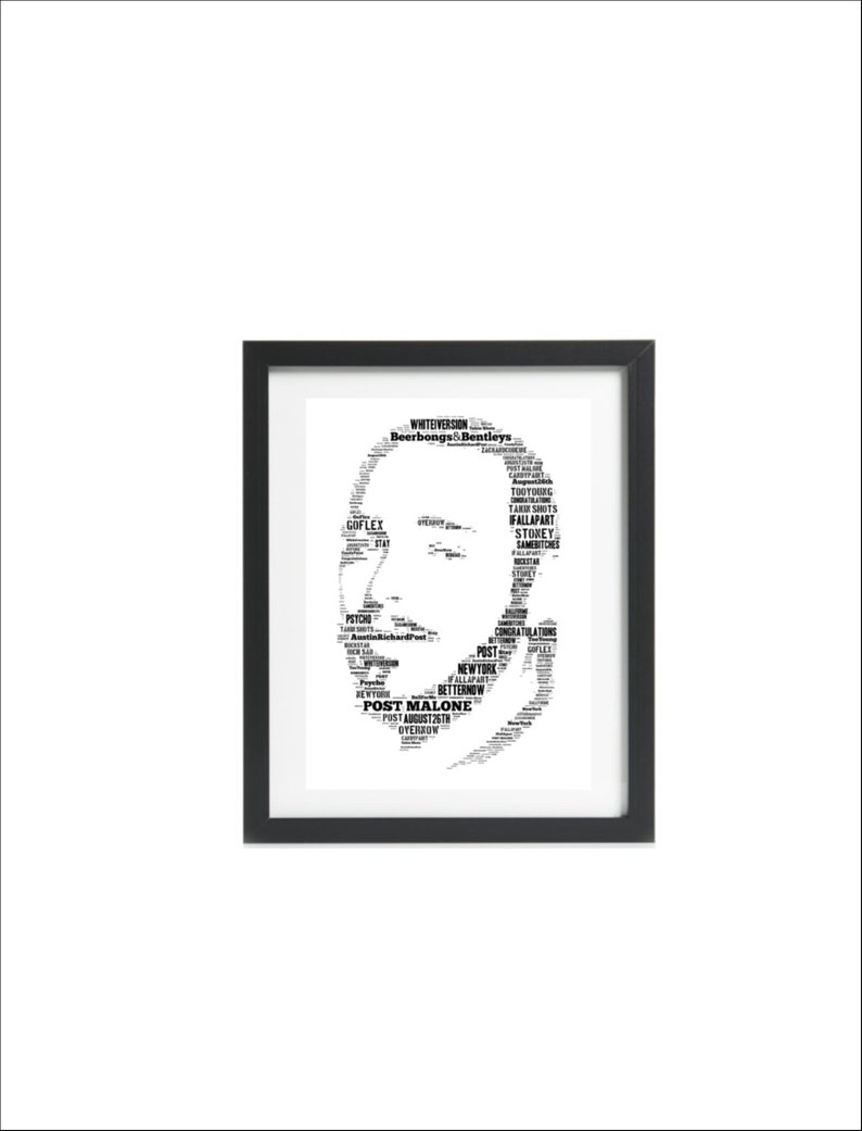 POST MALONE Poster MULTIPLE SIZES Hip Hop Rap Recording Artist Music F