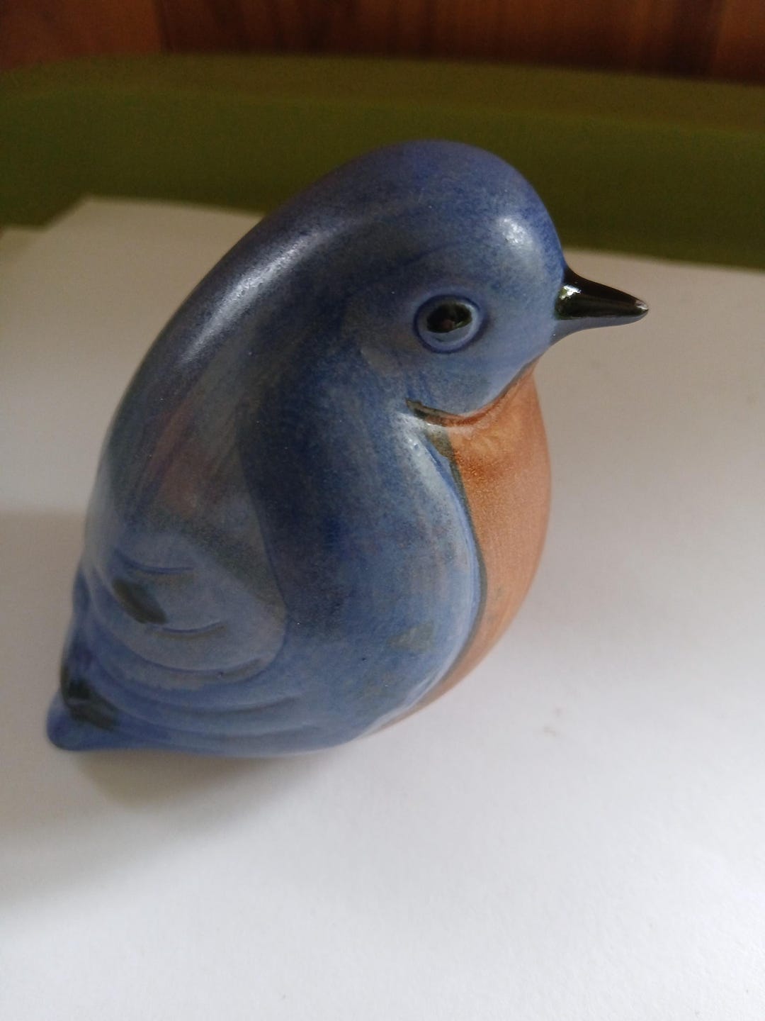 Vintage Pottery Eastern Bluebird Figure - Etsy
