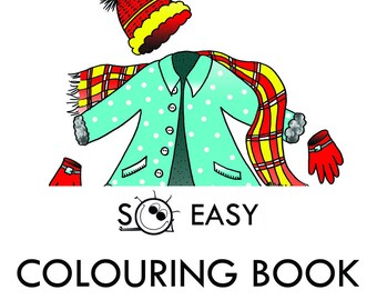 SoEasy Coloring Book / Coloring Pages / Learning / Homeschool / Digital Download / PDF / Teaching Tool / Primary / Word Cards / Clothes
