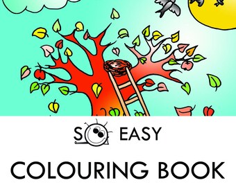 SoEasy Coloring Book / Coloring Pages / Learning / Homeschool / Digital Download / PDF / Teaching Tool / Primary / Word Cards / Seasons