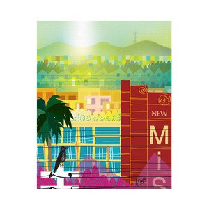 Artwork. Print. Mission District. San Francisco. Art. City.