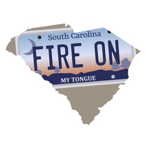 Grateful Sweats Sticker SC BMFS inspired License Plate Indoor/Outdoor Vinyl Decal 3&quot;
