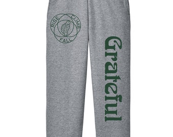 Grateful Sweats Grateful Sweat Pants Terrapin, Dead Lot, Unisex Terrapin Subtle Dead Sweat pants with "Grateful" printed down leg