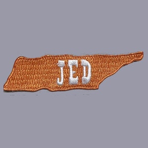 Grateful Sweats Patch Tennessee Jed by Grateful Sweats Iron-on or Sew-on 3.33&quot; w x 1&quot; h Embridered Grateful Patch