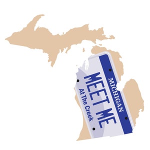 Grateful Sweats Sticker MI BMFS inspired License Plate Indoor/Outdoor Vinyl Decal 3&quot;
