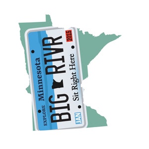 Grateful Sweats Sticker MN BMFS inspired License Plate Indoor/Outdoor Vinyl Decal 3&quot;
