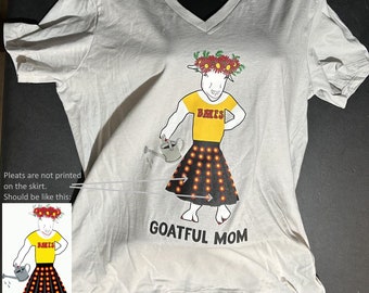 DISCOUNTED Goatful Mom Gardening BMFS Shirt Ladies V-neck Misprinted No pleats on skirt BMFS lot t Subtle song t-shirt-cool tour shirt