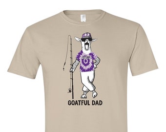 Goatful Dad Shirt BMFS Shirt w/ Fishing Design. BMFS lot t Subtle t-shirt - great shirt for Billy Strings loving dads from my Grateful shop