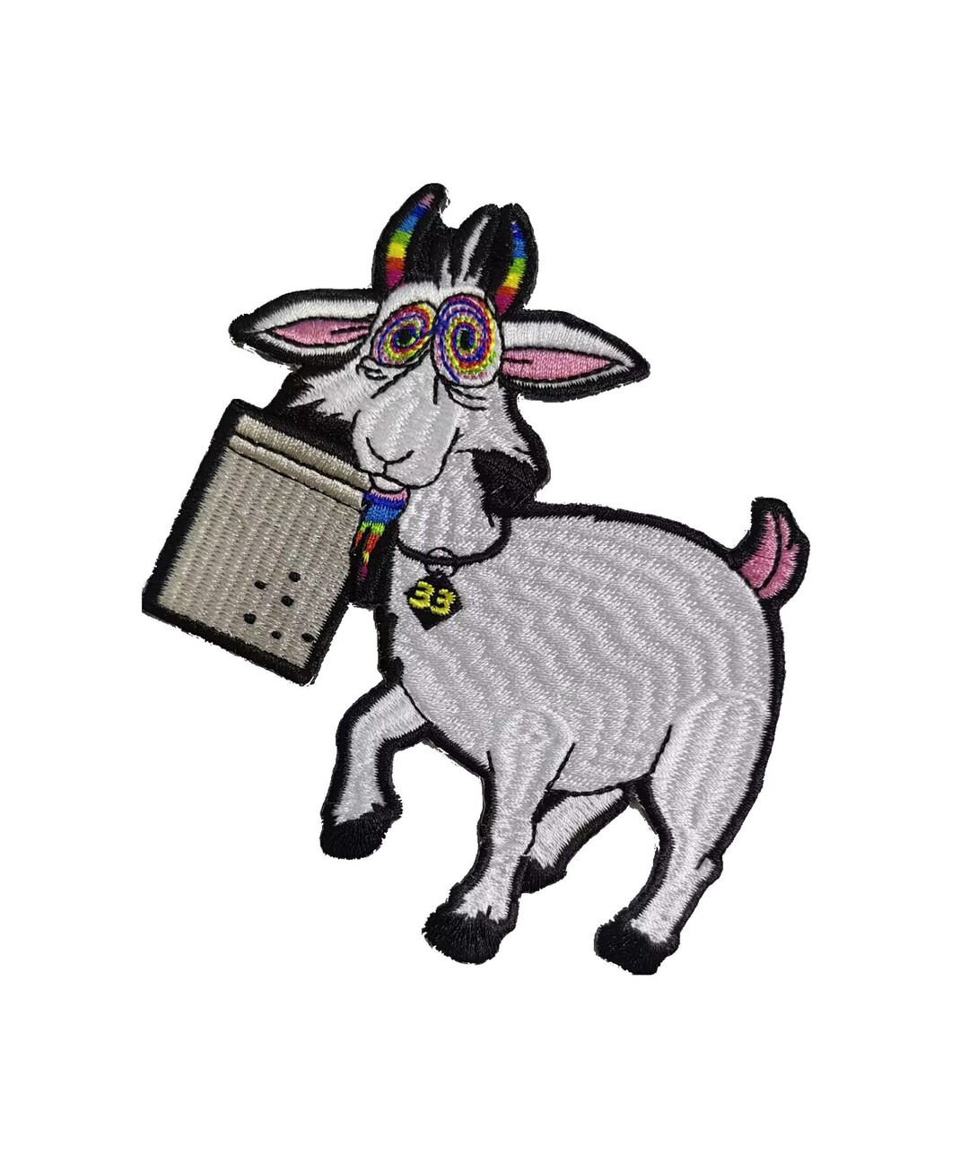 Grateful Sweats BMFS Patch Dust in a Baggie With Trip N Goat Ironon or