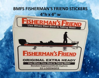 Calcomanía de vinilo para interiores y exteriores de Grateful Sweats inspirada en Fisherman's Friend de 4" (inspirada en BMFS)
