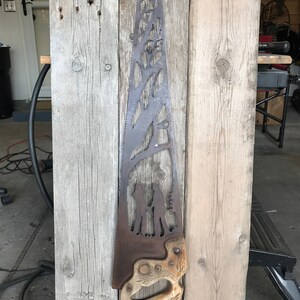 Plasma cut handsaw Man Cave image 6