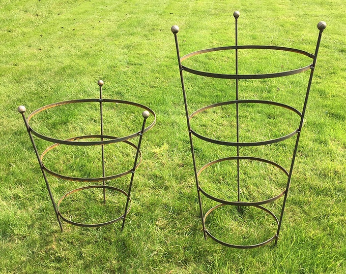 Rusty Peony Cage Plant Support in 2 Sizes Etsy UK
