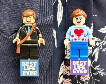 JW Theocratic Gift Set, Minifigure Lapel Pin for Conventions, Pioneer School Encouragement Gift, Interchangeable Ministry Pin