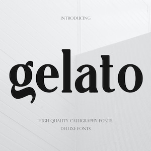 Police Gelato Sans Serif : police de logo moderne (téléchargement numérique)
