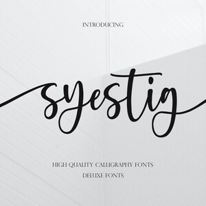 Calligraphy font, Feminine font, Digital font, Font download, Script font, Handwritten font, Wedding font, Font with Tails. Instant download