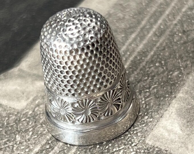 Charles Horner Victorian Silver Thimble | 1898 Chester Hallmark