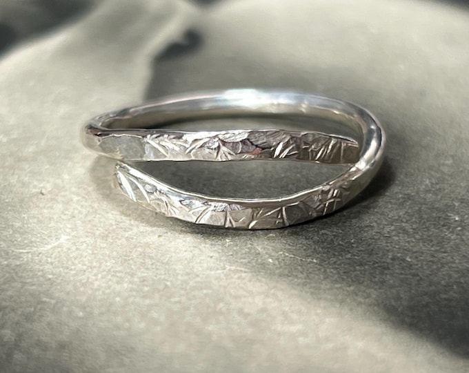Artisan Handmade Ring Eco-Friendly Sterling Silver London Hallmark 2025 Size Q UK, 8 US