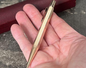 Yard-O-Led Aristocrat Rolled Gold Mechanical Pencil – Original Box & Instructions – Made in England
