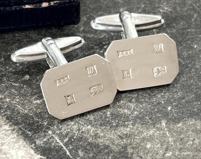 Vintage Sterling Silver Cufflinks | Birmingham Hallmarked 1996