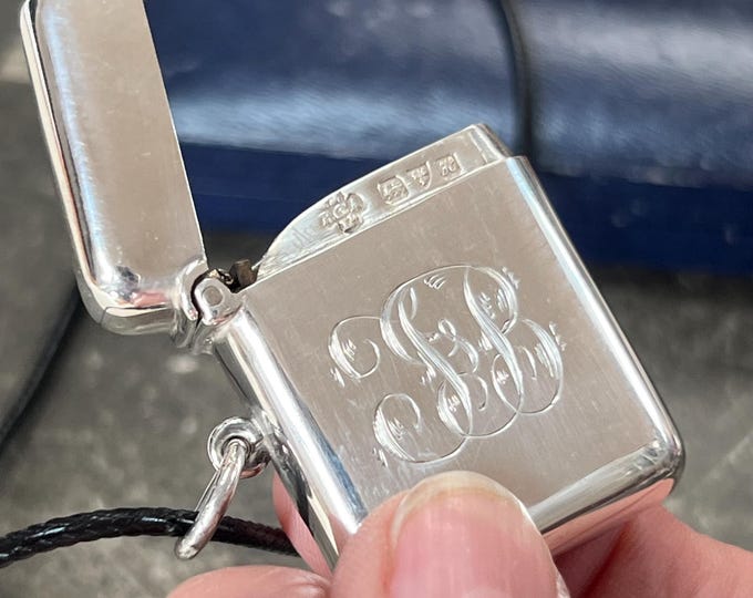 1908 Edwardian Silver Vesta Case Pendant, Sterling Silver Keepsake Locket