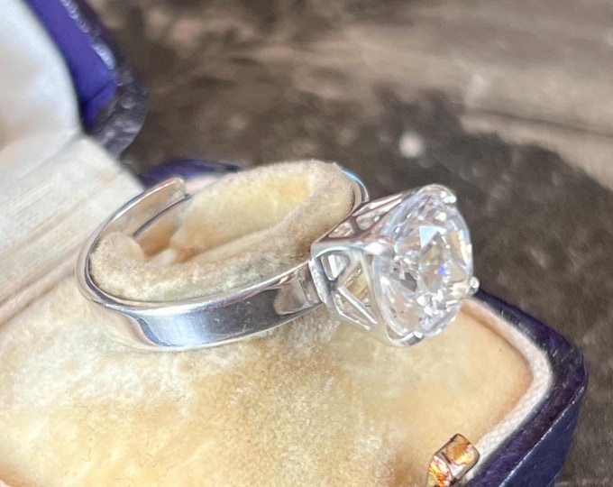Vintage 1975 Bengt Hallberg Rock Crystal Silver Ring