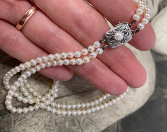 Mikimoto Double Strand Akoya Pearl 