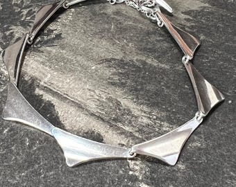Theodor Skat Rordam | Danish Silver | Vintage Wing Bracelet | Scandinavian Jewellery Design | Retro Silver
