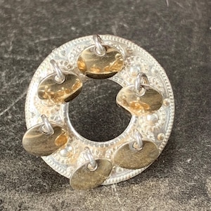 Antyczna szwedzka srebrna broszka ślubna Solje Bridal Petite Good Lucky Pin