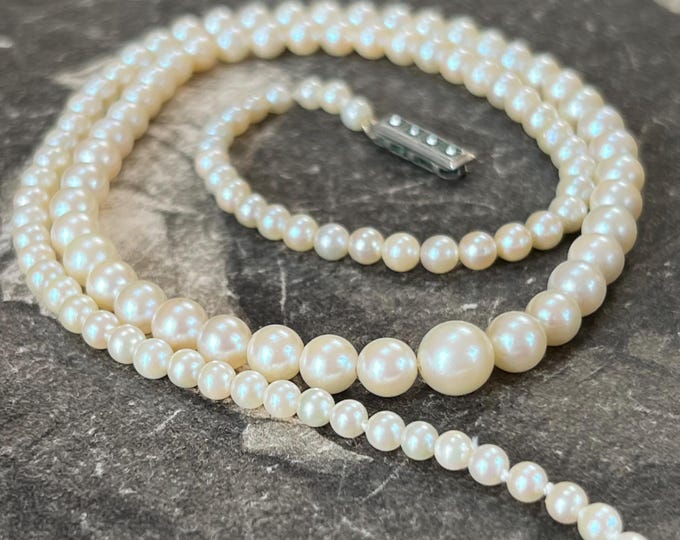 Antique Graduated Cultured pearl Necklace