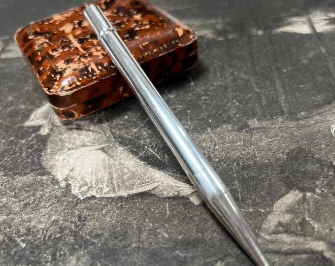 Vintage Sterling Silver Propelling Pencil | Mid-Century Mechanical Pencil | Made in England | Antique Writing Tool