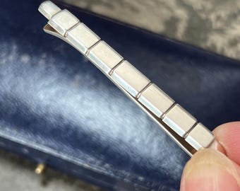 Georg Jensen Sterling Silver Tie Slide Vintage Danish Mens Jewellery 7.2 grams