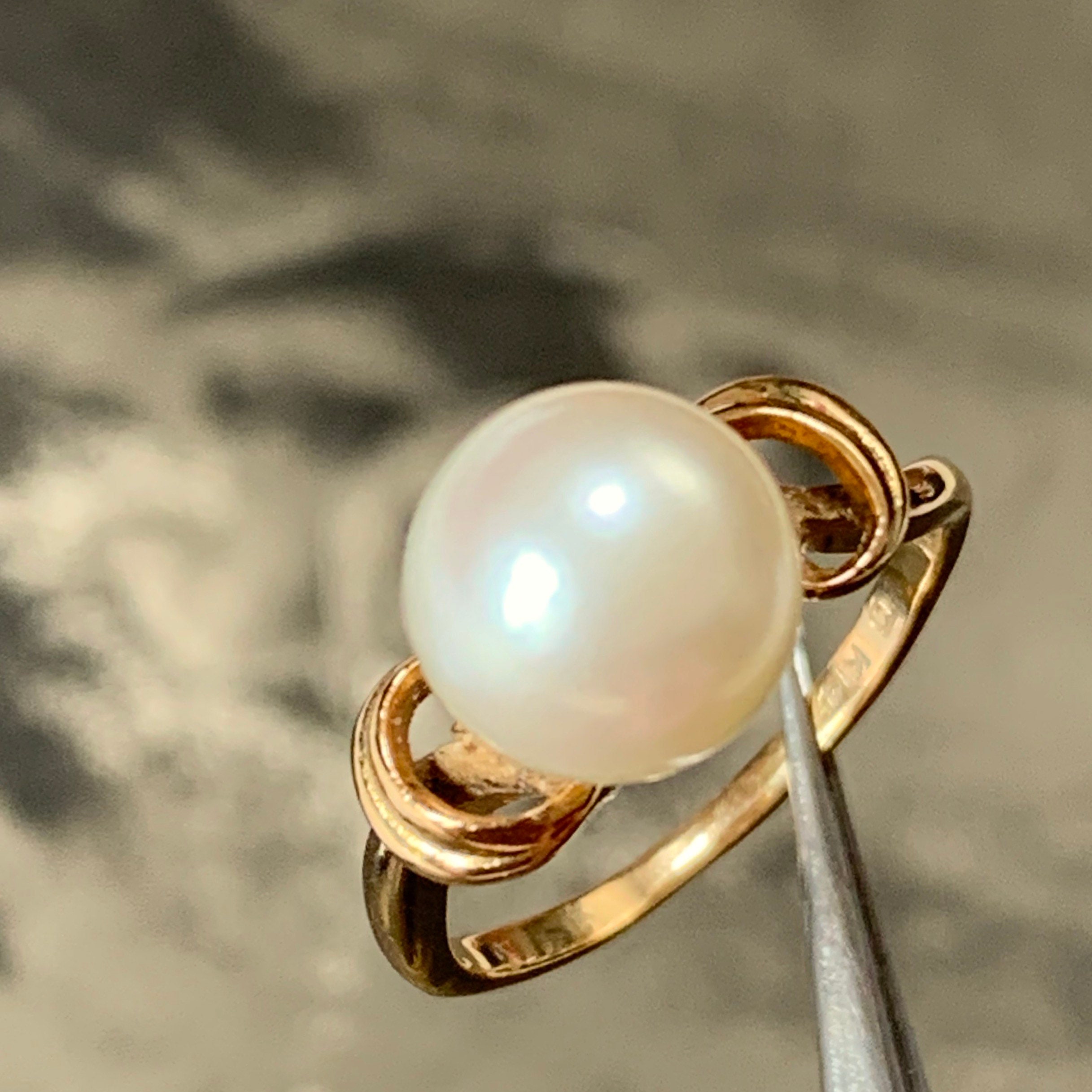 Mikimoto pearl ring vintage clearance