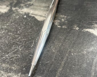 Vintage Sterling Silver Propelling Pencil | Retractable Mechanical Mid-Century Writing Instrument (Boxed)