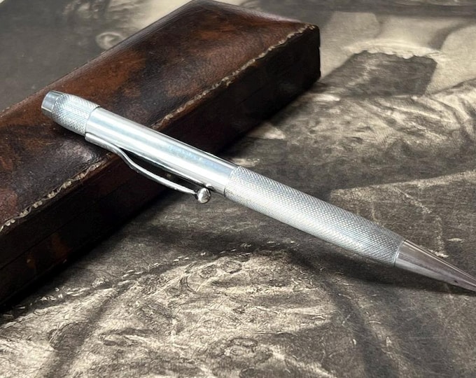 Vintage Sterling Silver Mechanical Pencil | Longer Lead | Birmingham 1947–48 | C and C., Cohen & Charles | Made in England | Gift Ideas