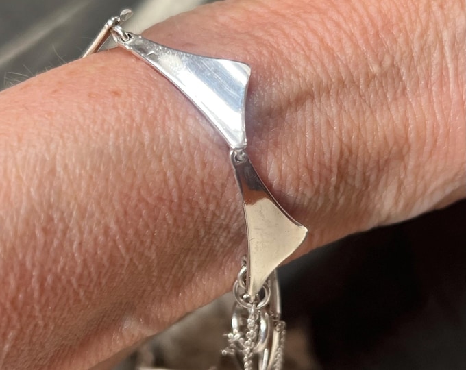 Vintage Theodor Skat Rørdam Sterling Silver Bracelet, Denmark, 1960s