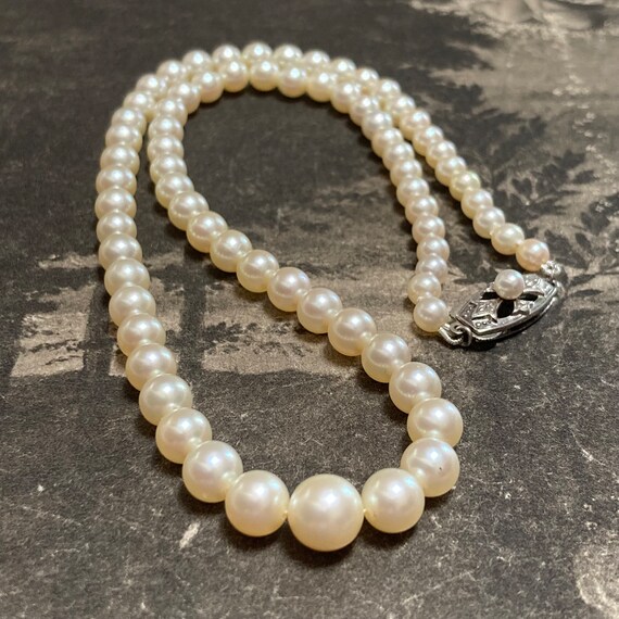 Pendentif perle argent Mikimoto import Japon Rare