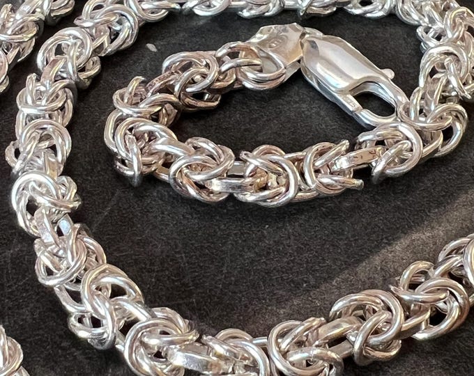 Heavy Sterling Silver Kings Link Chain | Chunky Unisex Necklace