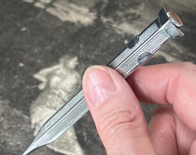 Antique Japanese Four Sided Knife Edge Mechanical Pencil