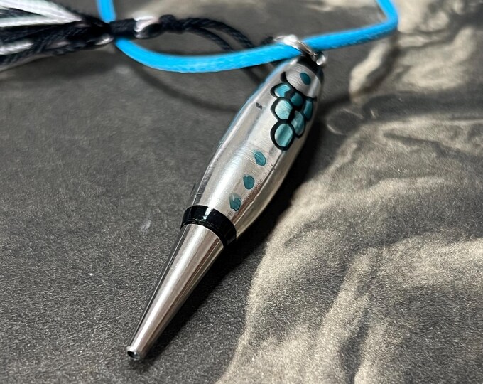Vintage 1970s Kitsch Propelling Pencil Pendant Necklace |  Mini Mechanical Pencil Jewellery Charm
