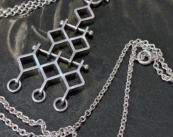 Jorma Laine Sterling Silver Pendant Necklace: Finnish Modernist Jewelry