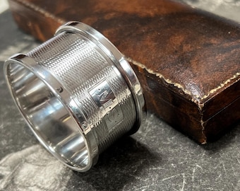 Antique George VI Sterling Silver Napkin Ring, Birmingham 1937–1938