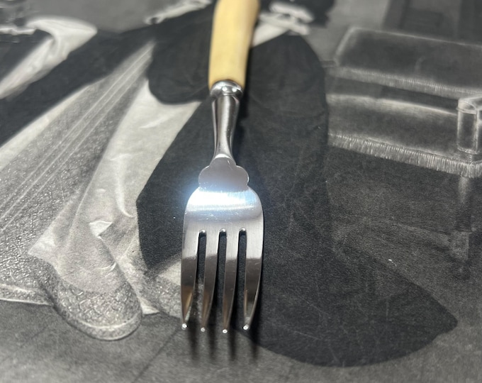 Antique Sterling Silver Fork, Charles Boyton & Son, London 1929, Cream Handle