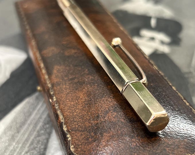 Vintage Rolled Gold Mechanical Pencil – Hexagonal Body – Circa 1940s