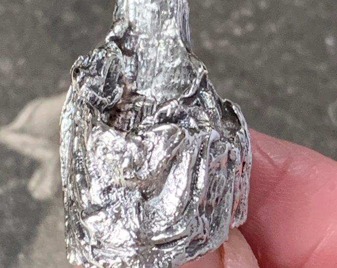 Knud V Andersen Cave Ring, 1970s Danish Brutalist Design, Size UK K