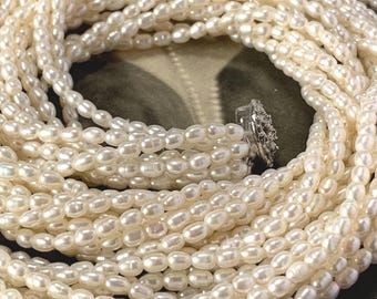 Stunning Mikado Toshi Freshwater Pearl Necklace – 10 Strands – Circa 1960s Japanese Pearl Jewellery – 24"