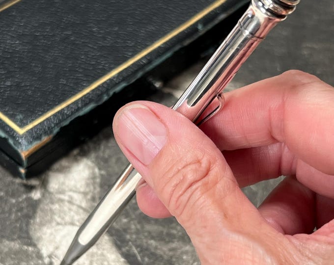Vintage Eversharp Art Deco Mechanical Pencil | Silver Plated Propelling Pencil