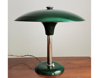 Vintage Max Schumacher Table Lamp  / 1930s Germany / Art Deco style office lamp