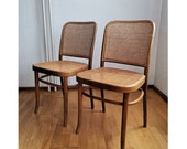 1 of 4 Refurbished 811 Dining Chairs Josef Hoffman for Thonet 1980s Mid-century Modern Chair