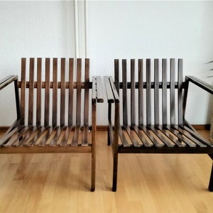 1 von 2 Vintage-Loungesesseln aus Holz, entworfen von Niko Kralj / Industriedesign aus Jugoslawien der 70er Jahre / Moderner Sessel aus der Mitte des Jahrhunderts Bild 9