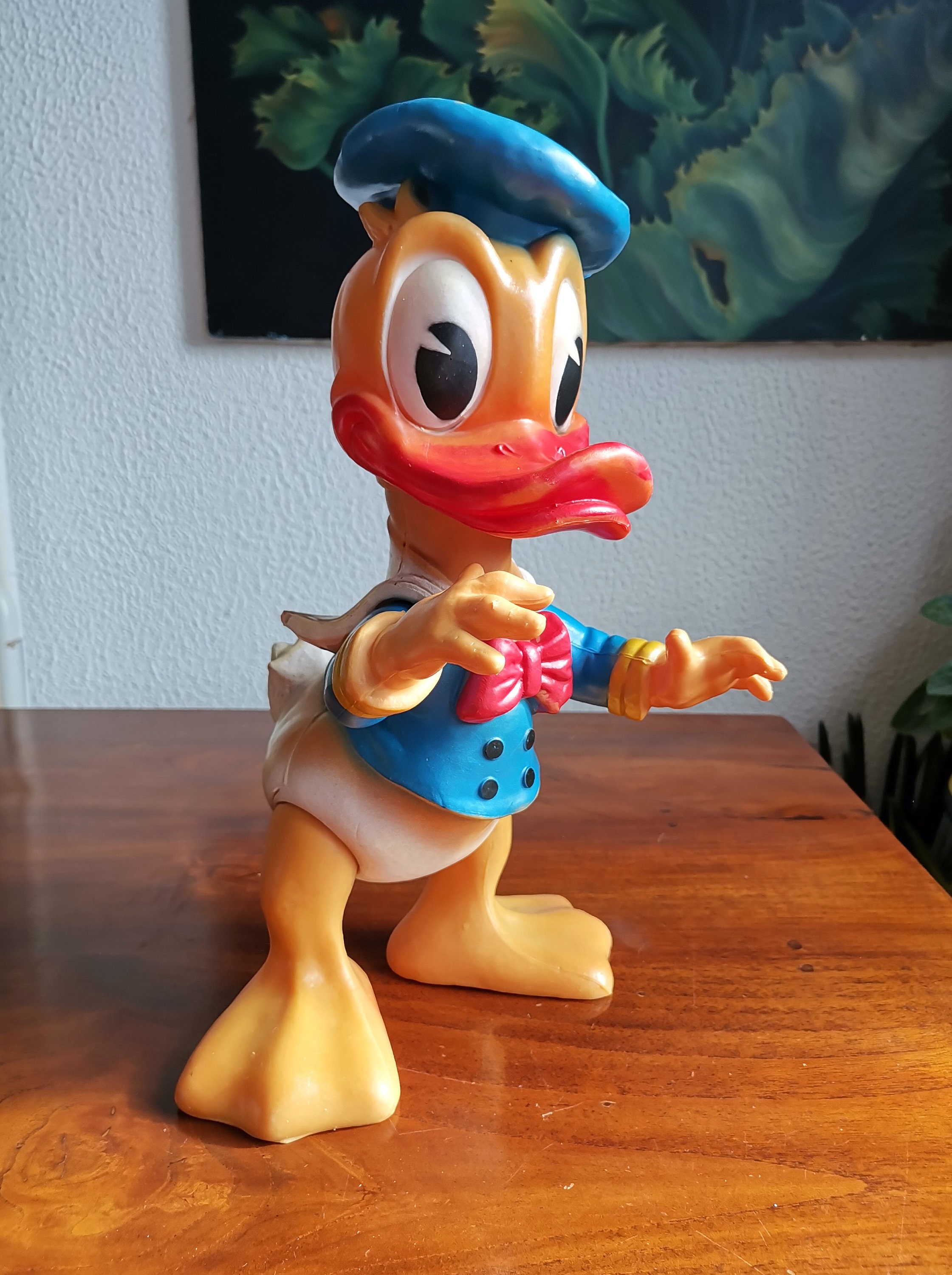 Vintage 1963 Walt Disney Donald Duck Rubber Figurine - Etsy